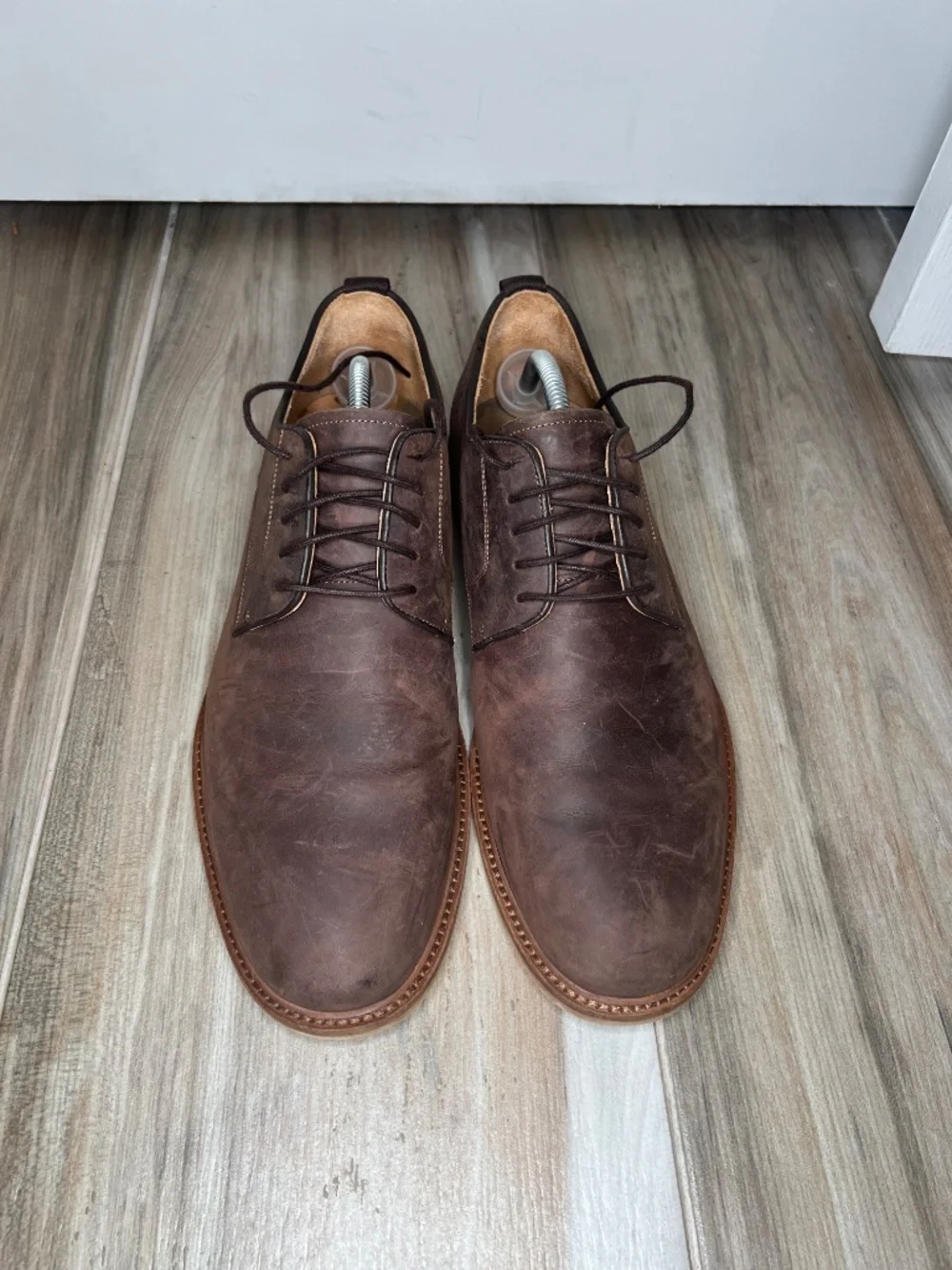 Warfield & Grand Gabeillo Leather Oxfords Shoes Brown Mens Sz 11.5